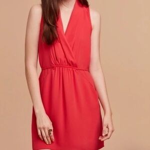 Wilfred| Aritzia| ‘Sabine’ Vivid Red Sleeveless Mini Dress Sz S
